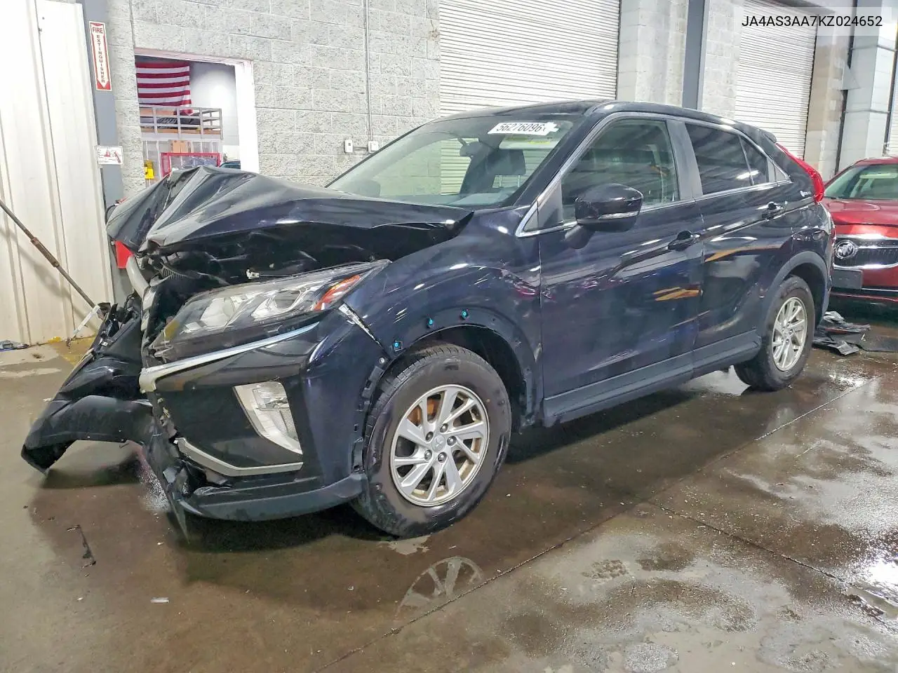 2019 Mitsubishi Eclipse Cross Es VIN: JA4AS3AA7KZ024652 Lot: 56276096