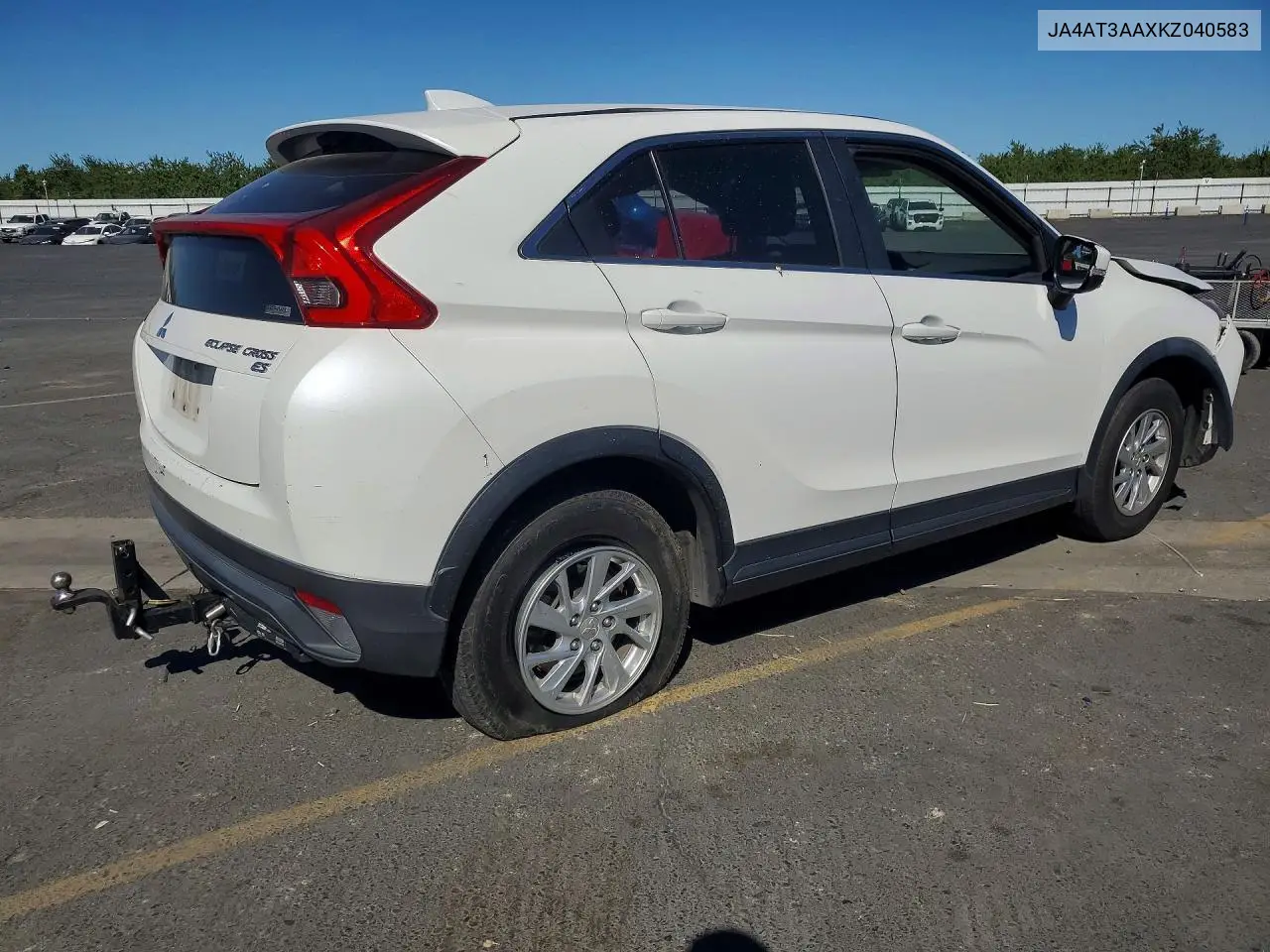 2019 Mitsubishi Eclipse Cross Es VIN: JA4AT3AAXKZ040583 Lot: 56736796