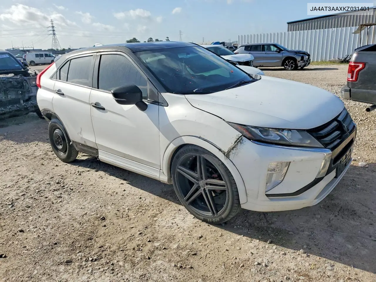 2019 Mitsubishi Eclipse Cross Es VIN: JA4AT3AAXKZ031401 Lot: 57401196