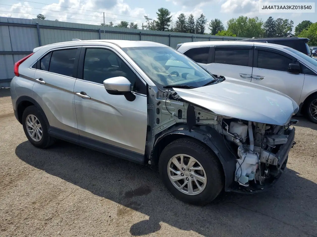 2019 Mitsubishi Eclipse Cross Es VIN: JA4AT3AA3KZ018540 Lot: 58280706