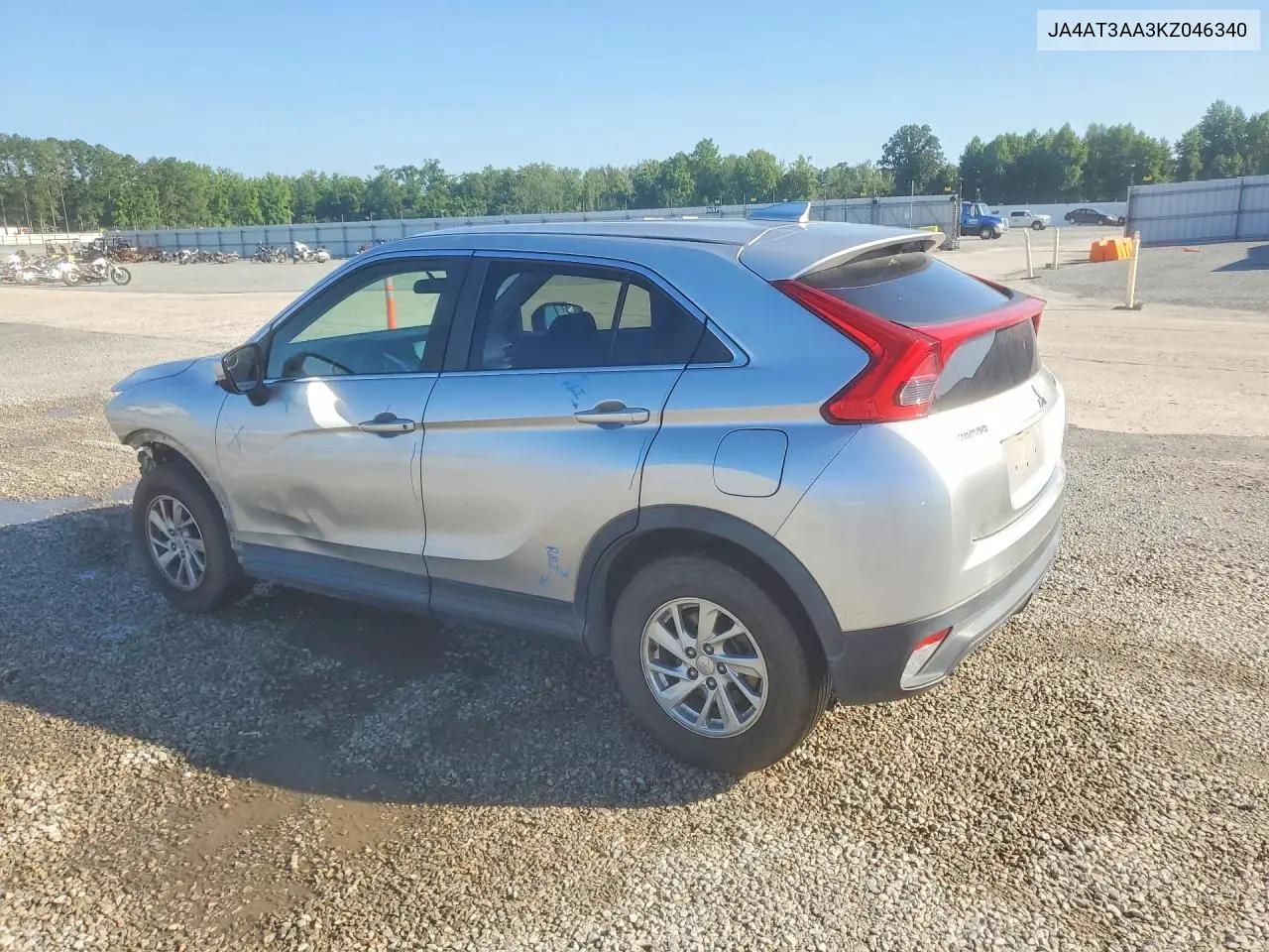 2019 Mitsubishi Eclipse Cross Es VIN: JA4AT3AA3KZ046340 Lot: 58988206