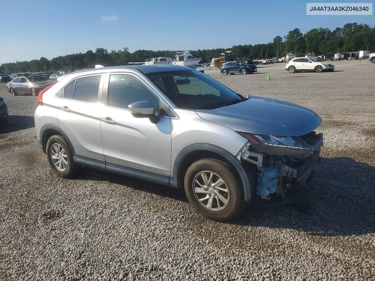 2019 Mitsubishi Eclipse Cross Es VIN: JA4AT3AA3KZ046340 Lot: 58988206