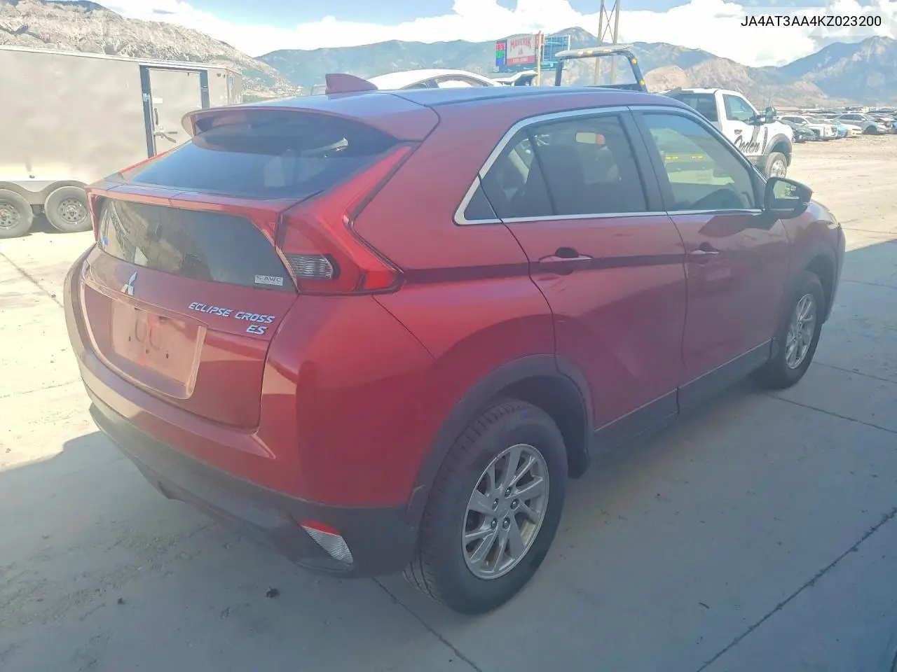 2019 Mitsubishi Eclipse Cross Es VIN: JA4AT3AA4KZ023200 Lot: 60419736