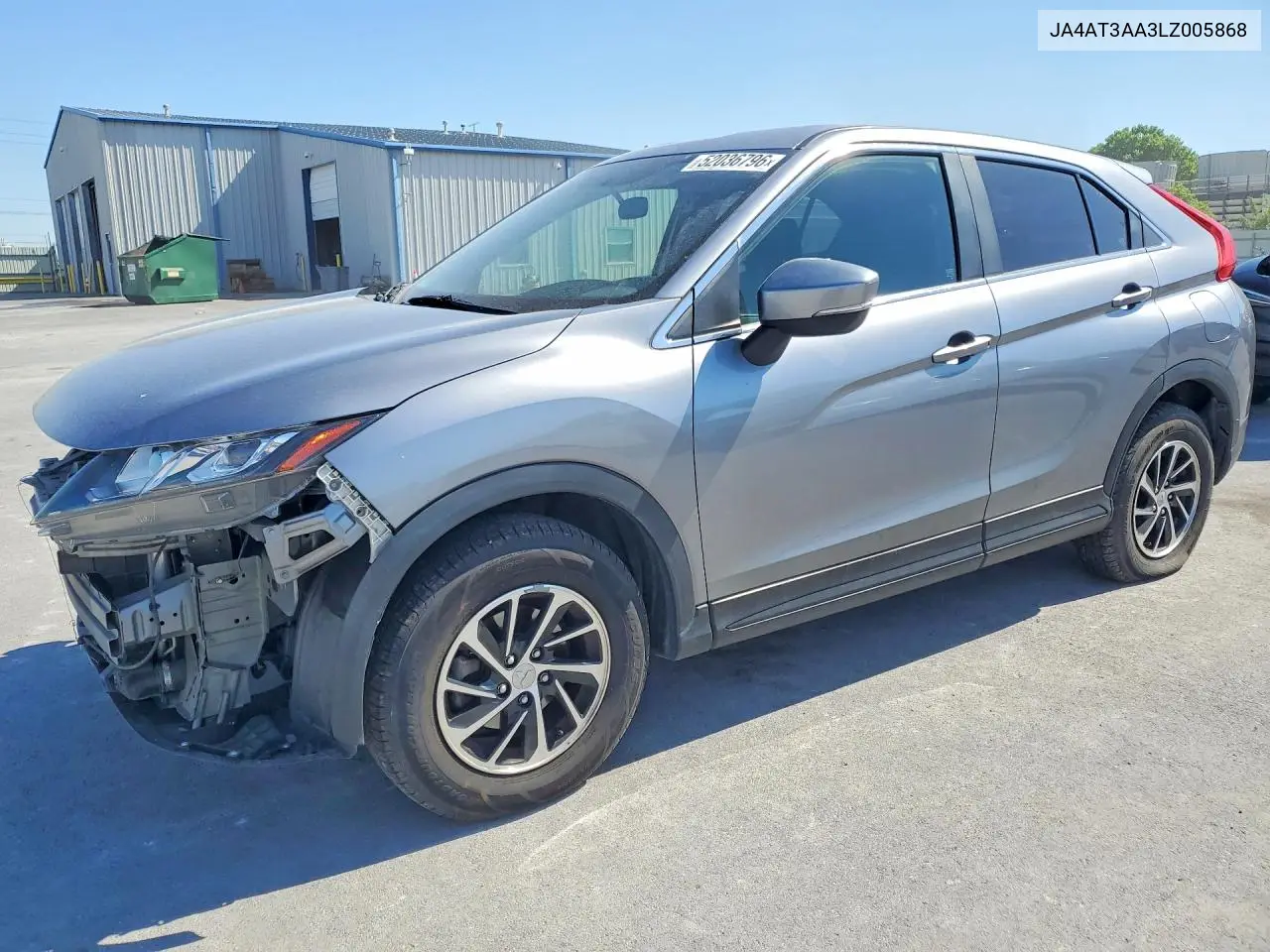 2020 Mitsubishi Eclipse Cross Es VIN: JA4AT3AA3LZ005868 Lot: 52036796