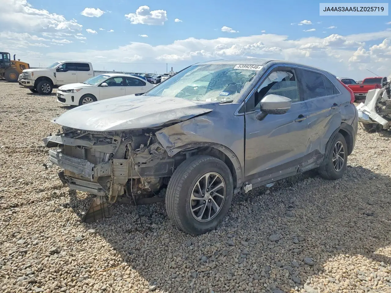 2020 Mitsubishi Eclipse Cross Es VIN: JA4AS3AA5LZ025719 Lot: 53992546
