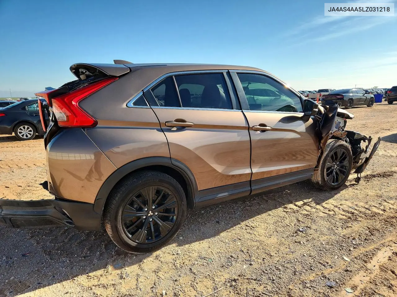 2020 Mitsubishi Eclipse Cross Le VIN: JA4AS4AA5LZ031218 Lot: 54535706
