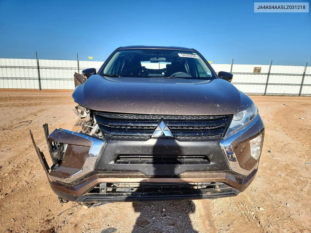2020 Mitsubishi Eclipse Cross Le VIN: JA4AS4AA5LZ031218 Lot: 54535706