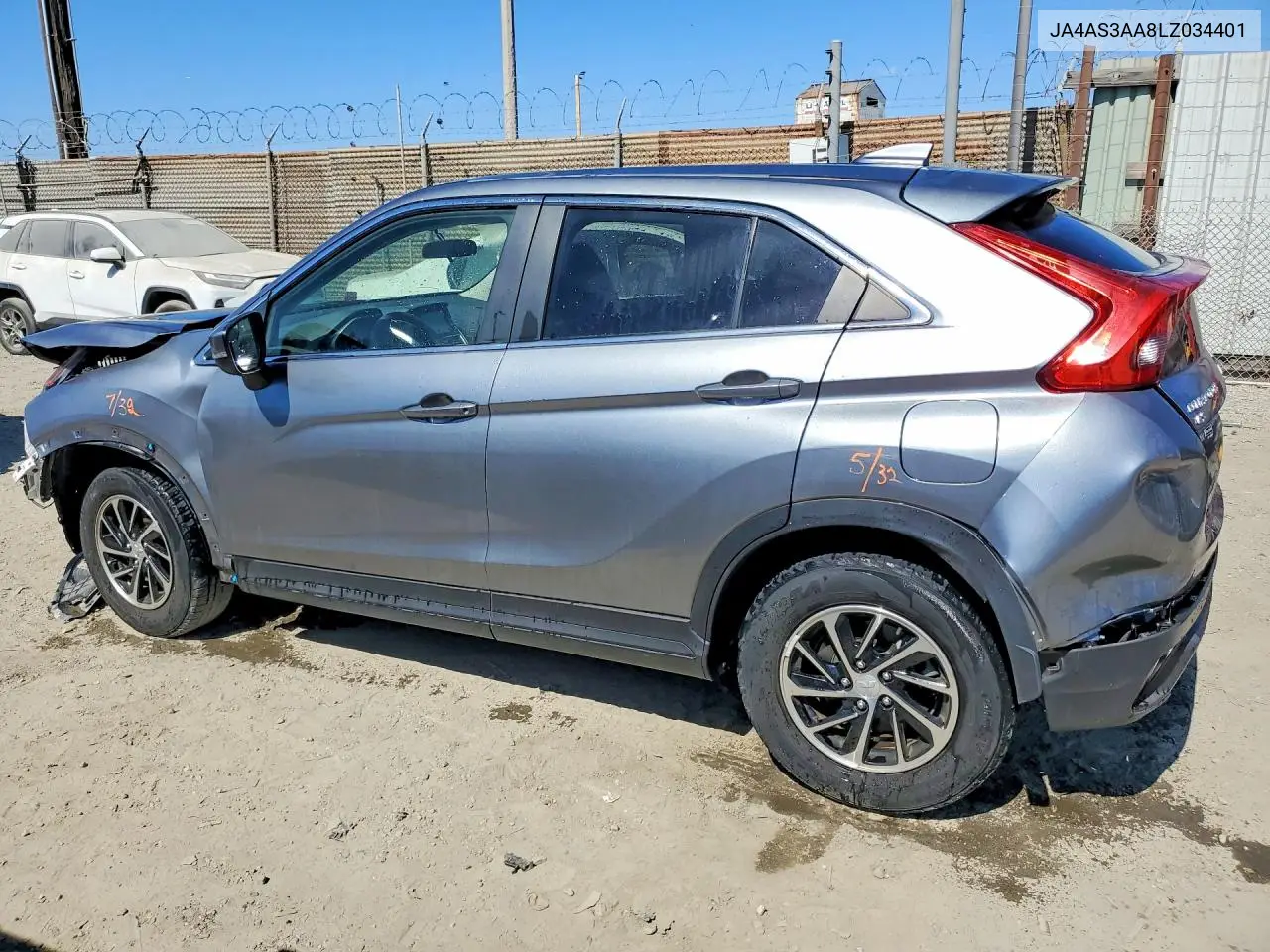 2020 Mitsubishi Eclipse Cross Es VIN: JA4AS3AA8LZ034401 Lot: 57339036