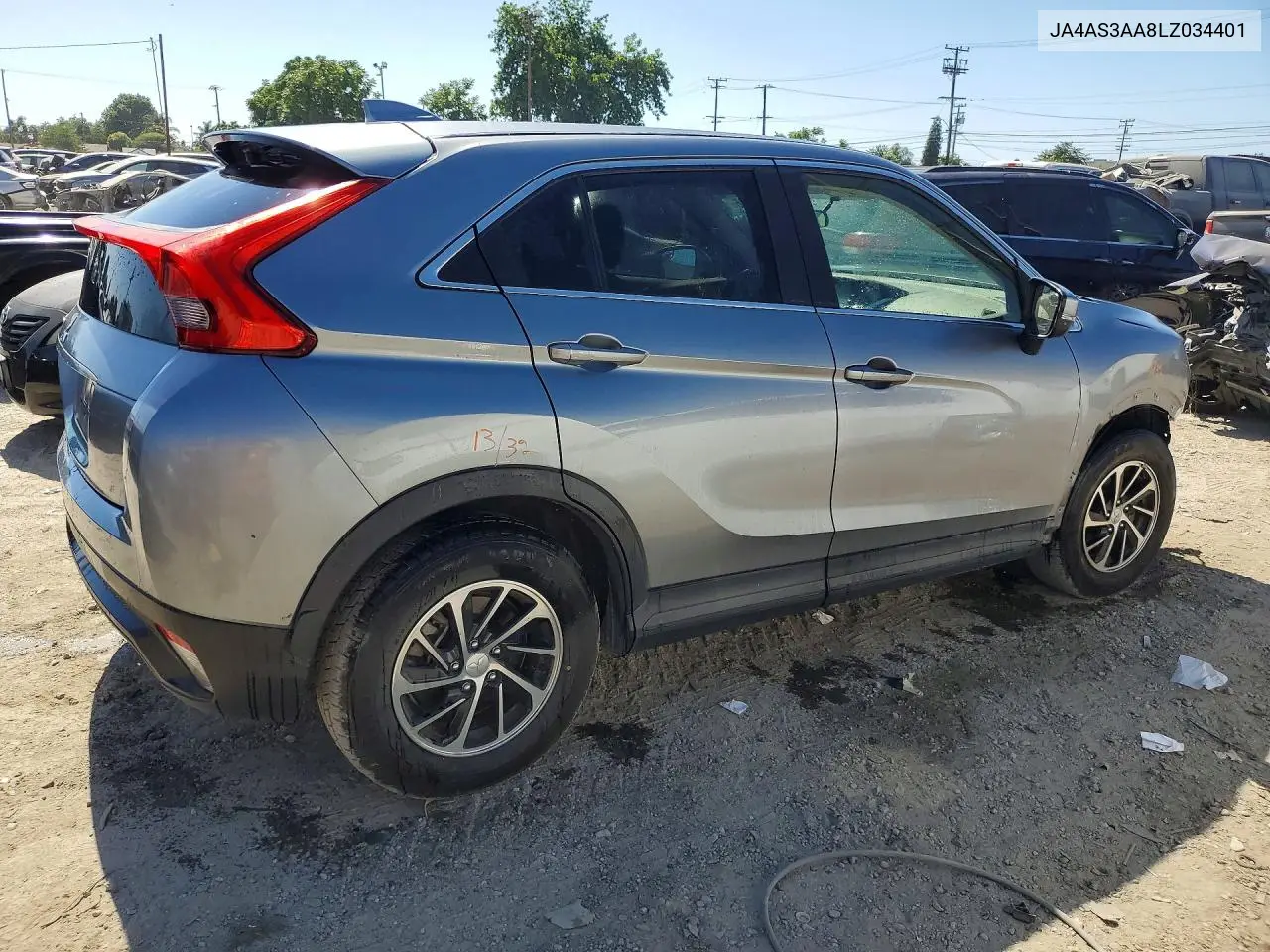 2020 Mitsubishi Eclipse Cross Es VIN: JA4AS3AA8LZ034401 Lot: 57339036