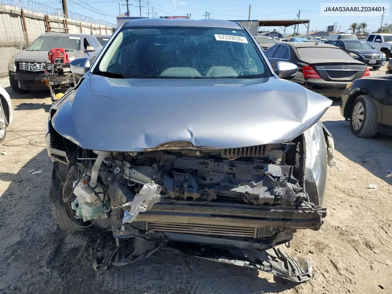 2020 Mitsubishi Eclipse Cross Es VIN: JA4AS3AA8LZ034401 Lot: 57339036