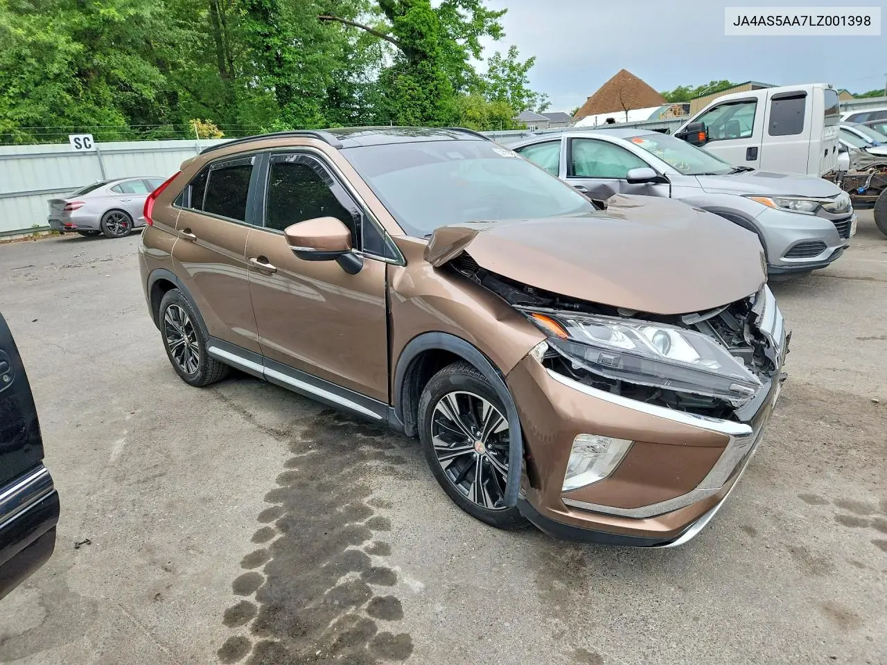 2020 Mitsubishi Eclipse Cross VIN: JA4AS5AA7LZ001398 Lot: 57598256