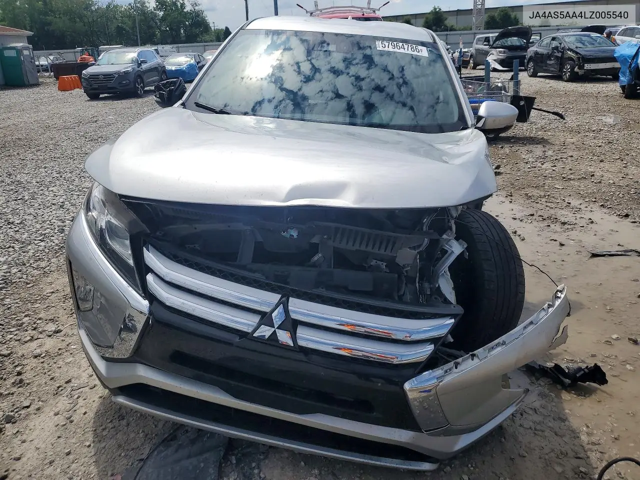 2020 Mitsubishi Eclipse Cross VIN: JA4AS5AA4LZ005540 Lot: 57964786