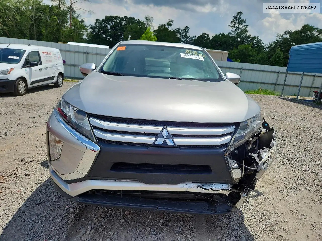 2020 Mitsubishi Eclipse Cross Es VIN: JA4AT3AA6LZ025452 Lot: 58821426