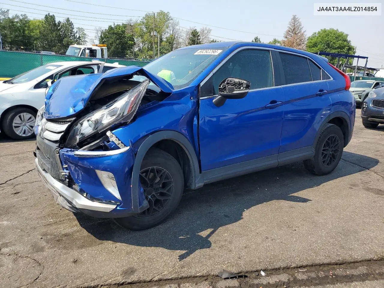 2020 Mitsubishi Eclipse Cross Es VIN: JA4AT3AA4LZ014854 Lot: 59292296