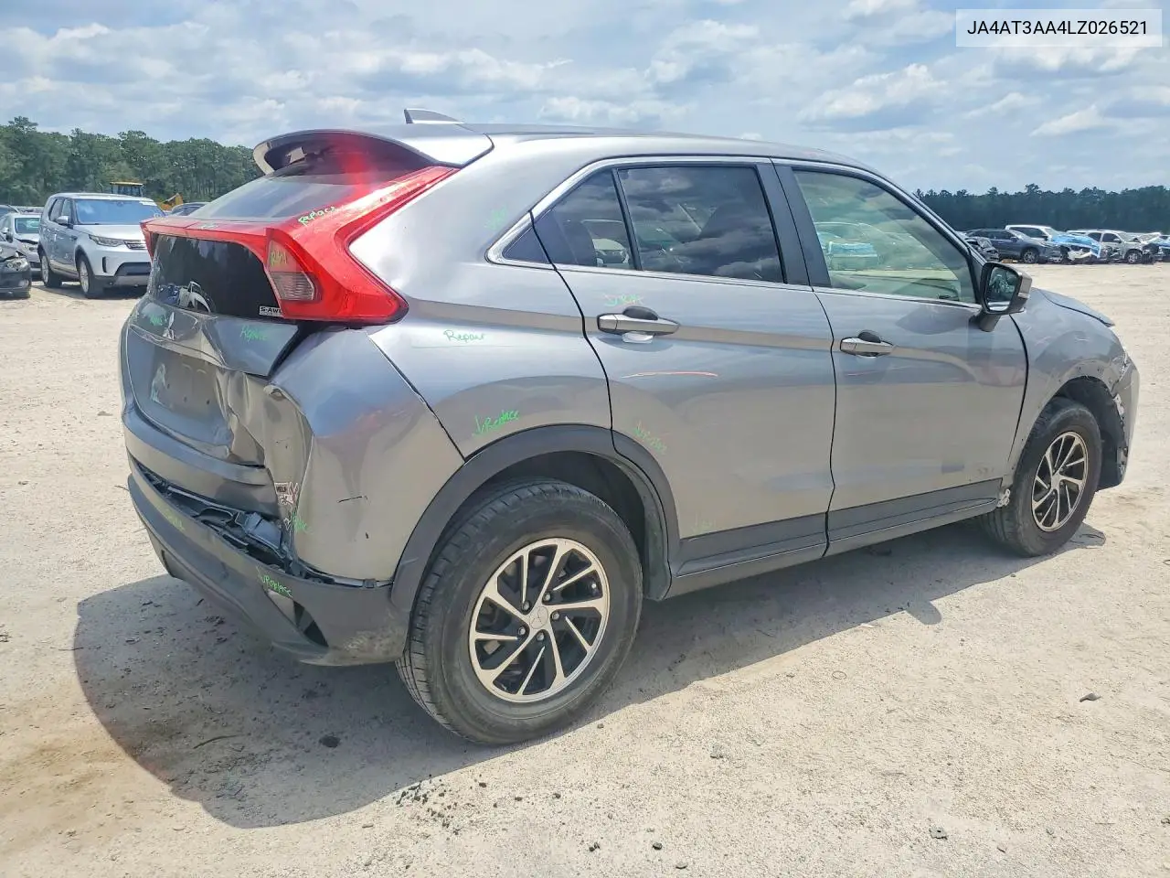 2020 Mitsubishi Eclipse Cross Es VIN: JA4AT3AA4LZ026521 Lot: 59629586