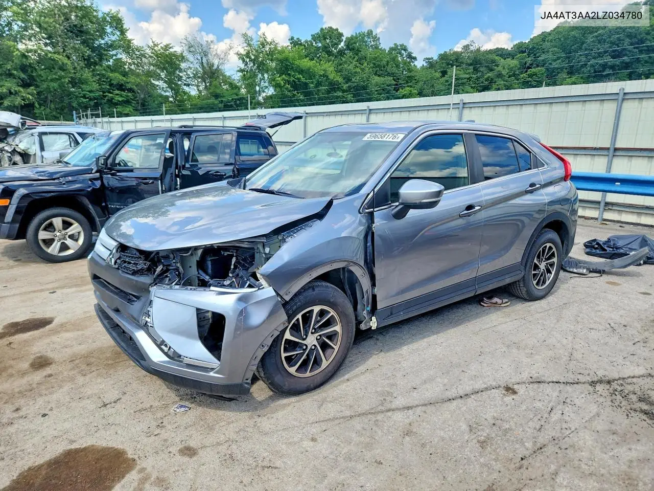 2020 Mitsubishi Eclipse Cross Es VIN: JA4AT3AA2LZ034780 Lot: 59658176