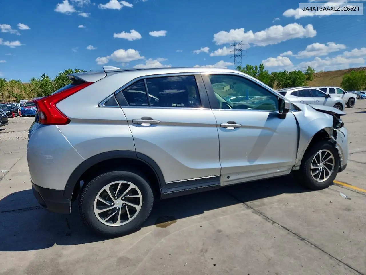 2020 Mitsubishi Eclipse Cross Es VIN: JA4AT3AAXLZ025521 Lot: 60228646