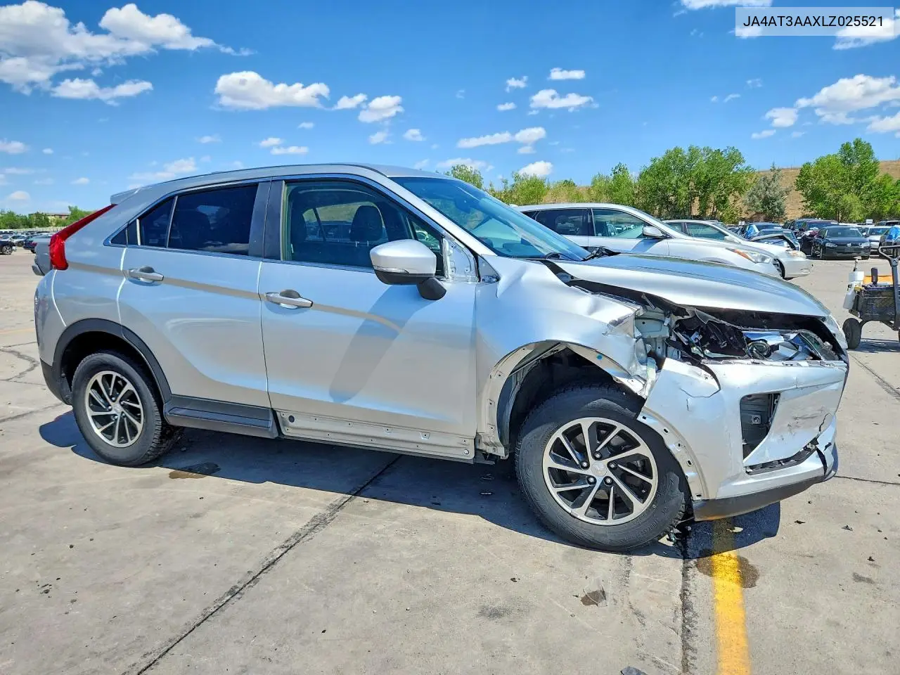 2020 Mitsubishi Eclipse Cross Es VIN: JA4AT3AAXLZ025521 Lot: 60228646