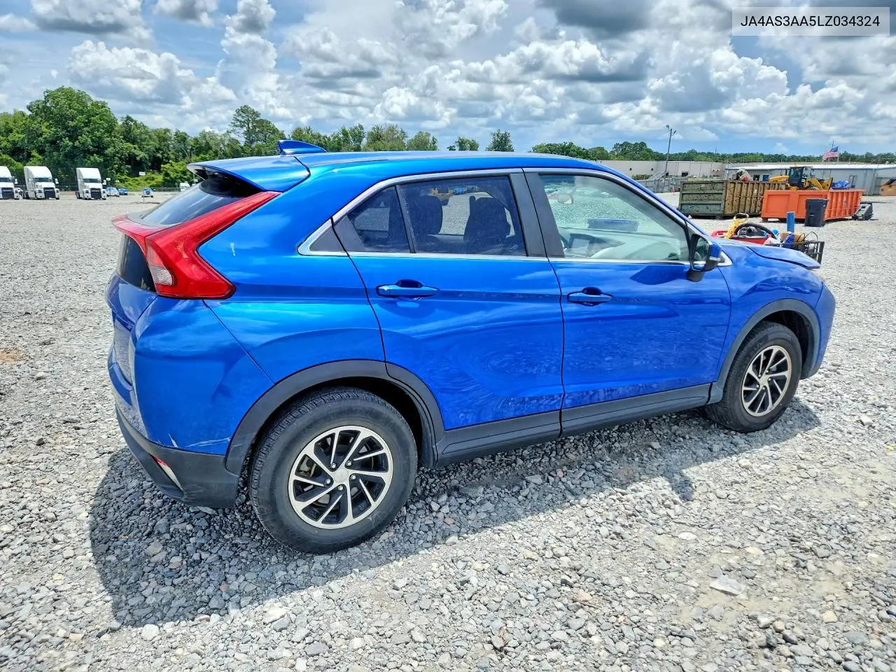 2020 Mitsubishi Eclipse Cross Es VIN: JA4AS3AA5LZ034324 Lot: 60780326