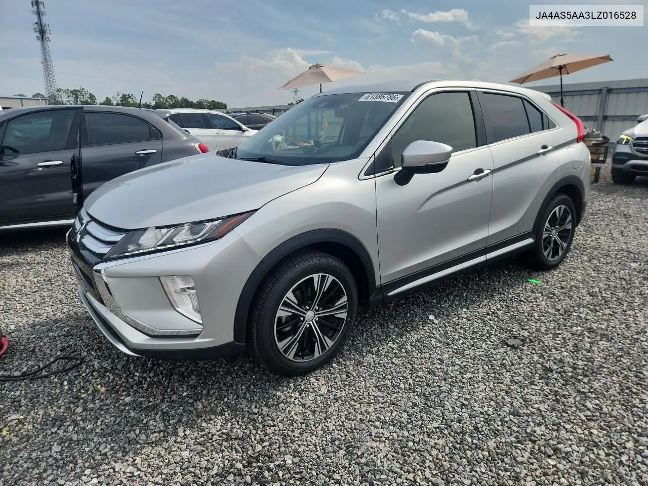 2020 Mitsubishi Eclipse Cross VIN: JA4AS5AA3LZ016528 Lot: 61586786