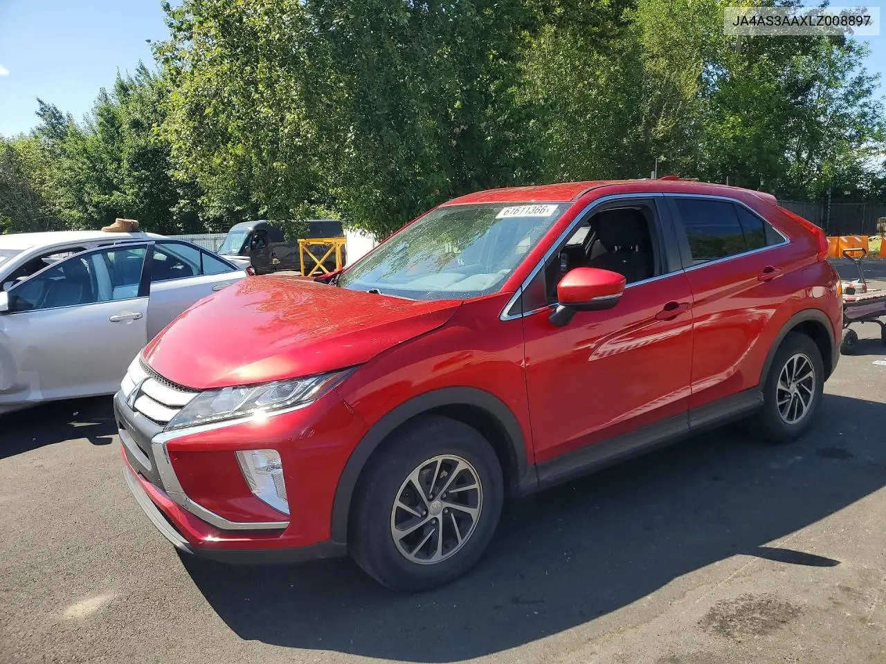 2020 Mitsubishi Eclipse Cross Es VIN: JA4AS3AAXLZ008897 Lot: 61611366