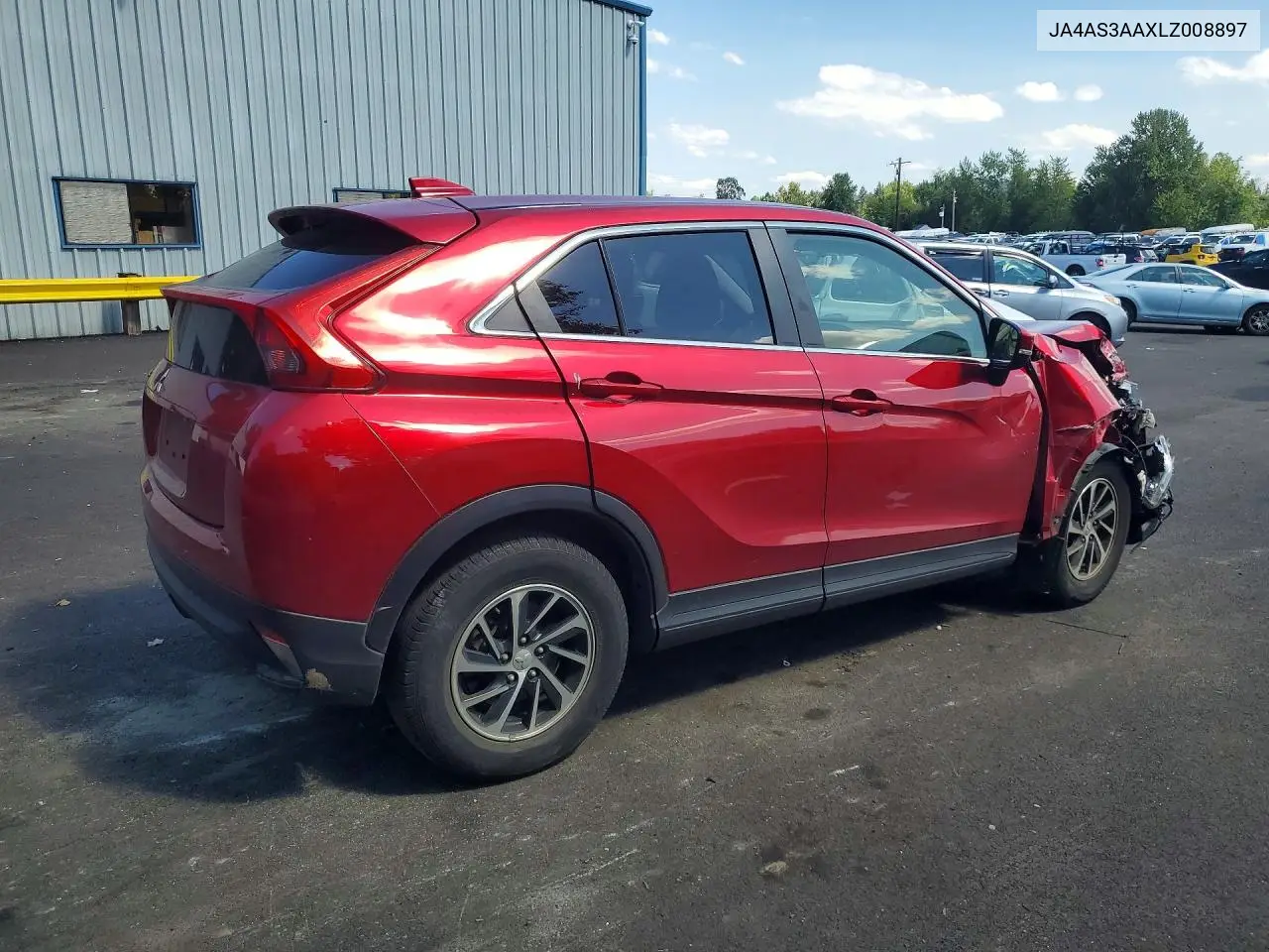 2020 Mitsubishi Eclipse Cross Es VIN: JA4AS3AAXLZ008897 Lot: 61611366