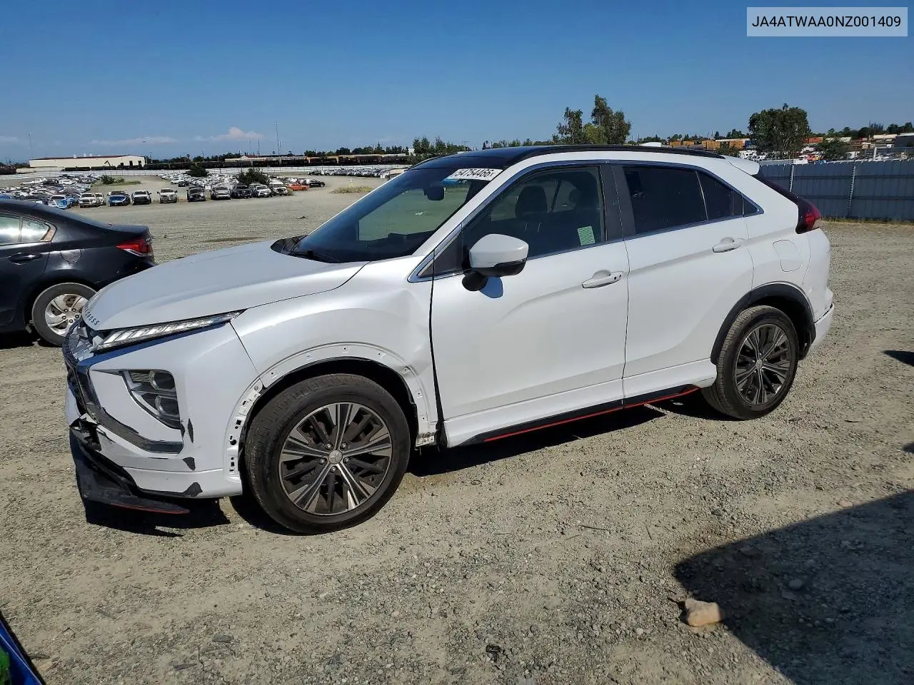 2022 Mitsubishi Eclipse Cross Se VIN: JA4ATWAA0NZ001409 Lot: 54754466