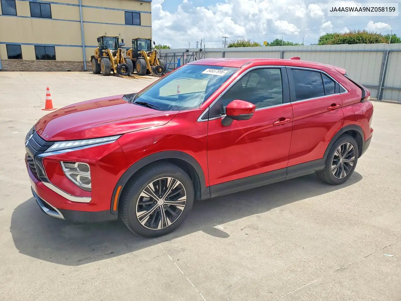 2022 Mitsubishi Eclipse Cross Se VIN: JA4ASWAA9NZ058159 Lot: 54837996