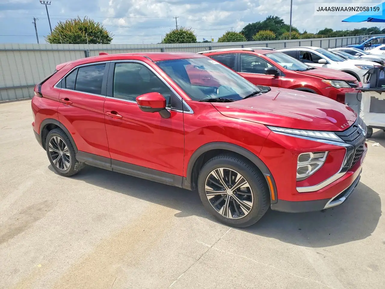2022 Mitsubishi Eclipse Cross Se VIN: JA4ASWAA9NZ058159 Lot: 54837996