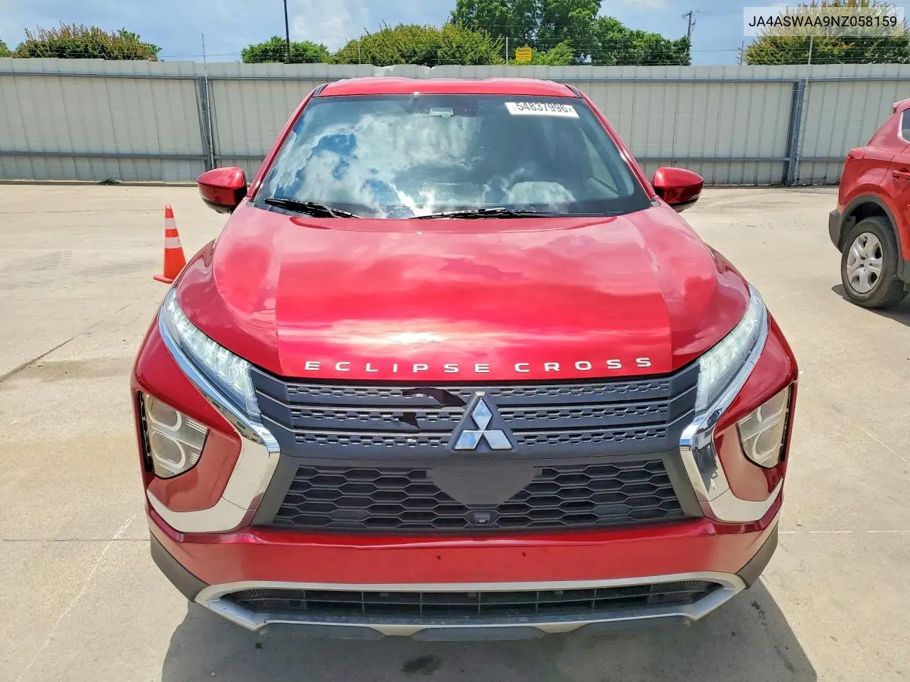 2022 Mitsubishi Eclipse Cross Se VIN: JA4ASWAA9NZ058159 Lot: 54837996