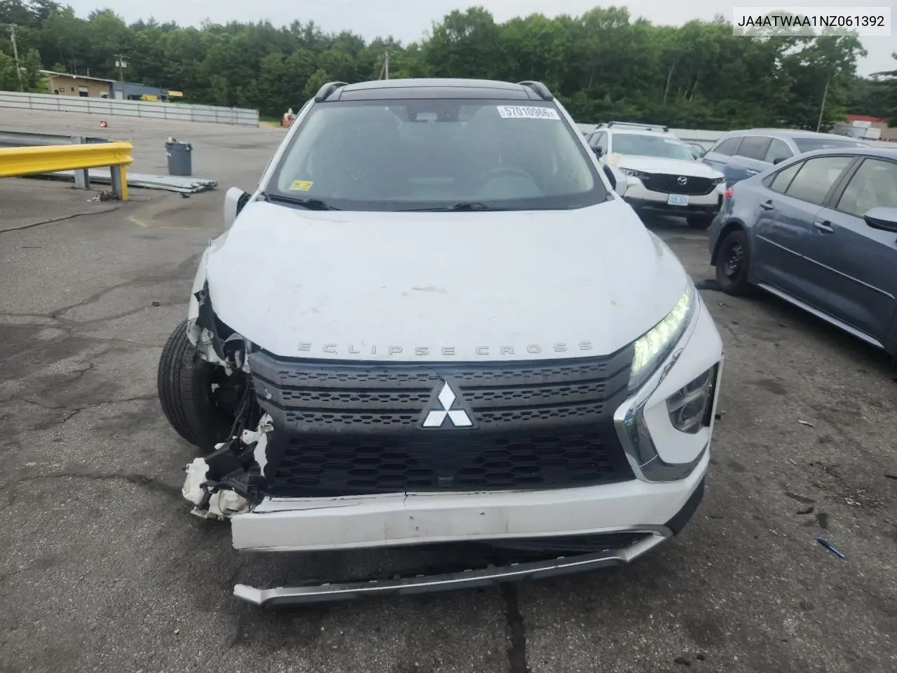2022 Mitsubishi Eclipse Cross Se VIN: JA4ATWAA1NZ061392 Lot: 57010966