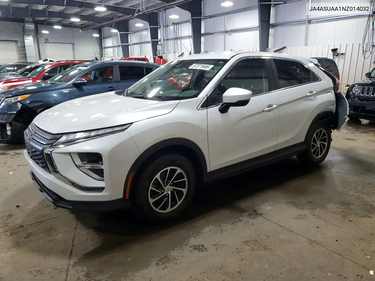 2022 Mitsubishi Eclipse Cross Es VIN: JA4ASUAA1NZ014032 Lot: 57371646