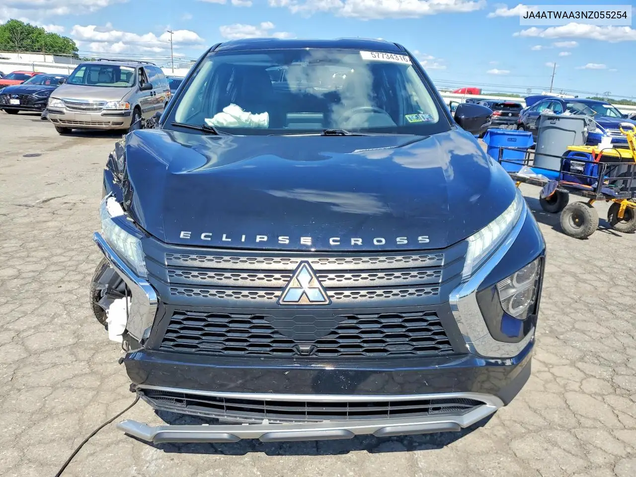 2022 Mitsubishi Eclipse Cross Se VIN: JA4ATWAA3NZ055254 Lot: 57734316