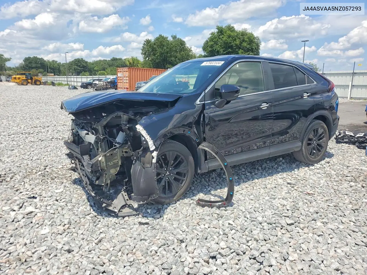 2022 Mitsubishi Eclipse Cross Le VIN: JA4ASVAA5NZ057293 Lot: 57902556