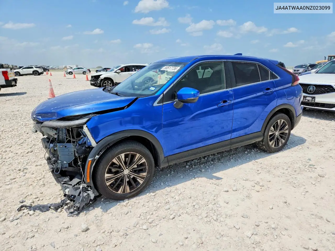 2022 Mitsubishi Eclipse Cross Se VIN: JA4ATWAA0NZ023099 Lot: 58517736