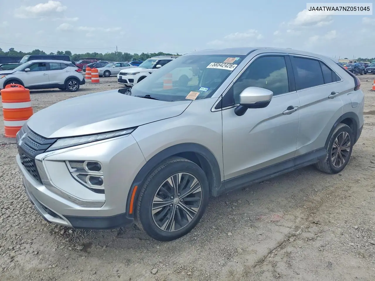 2022 Mitsubishi Eclipse Cross Se VIN: JA4ATWAA7NZ051045 Lot: 58542426