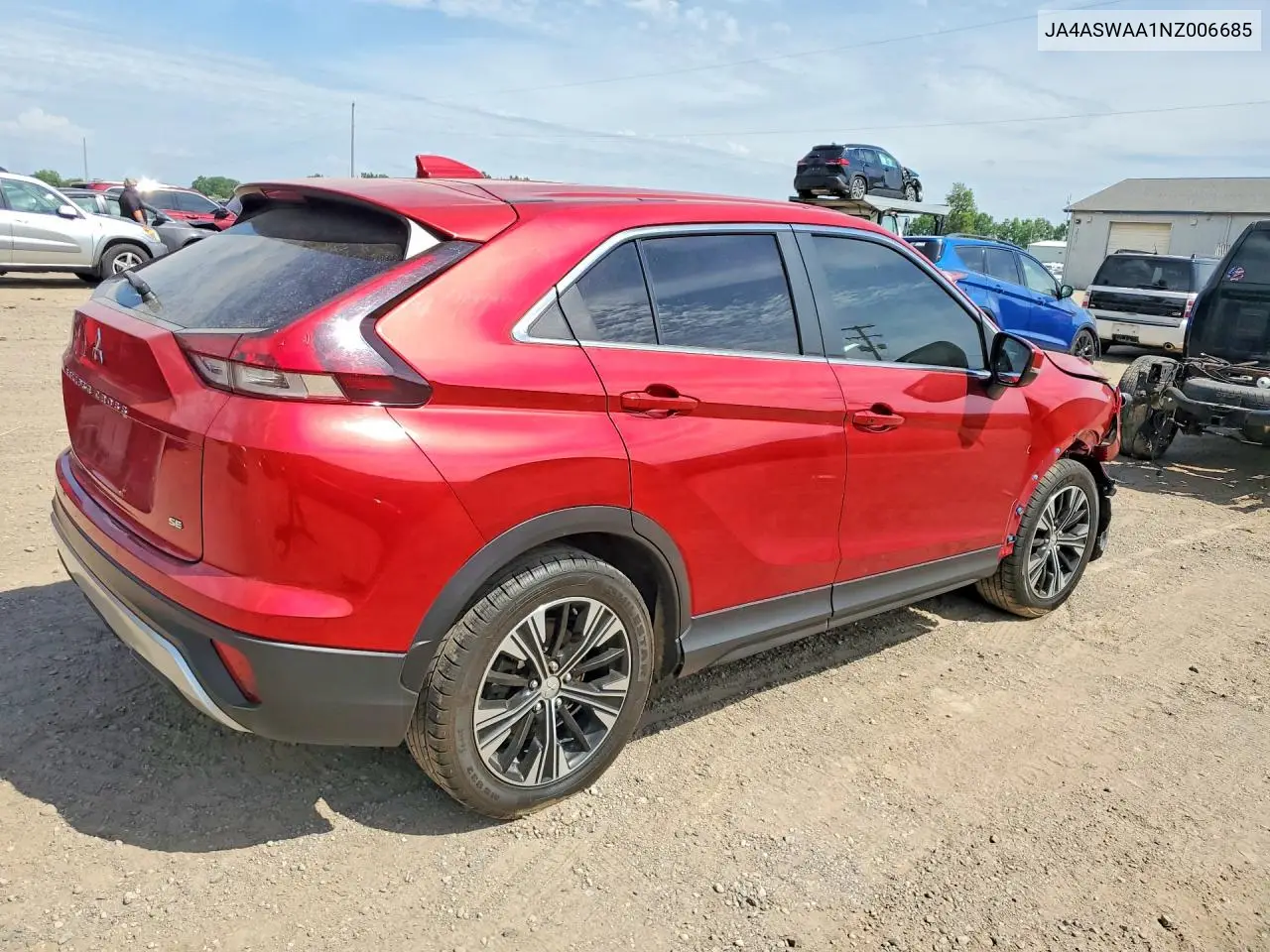 2022 Mitsubishi Eclipse Cross Se VIN: JA4ASWAA1NZ006685 Lot: 58629226