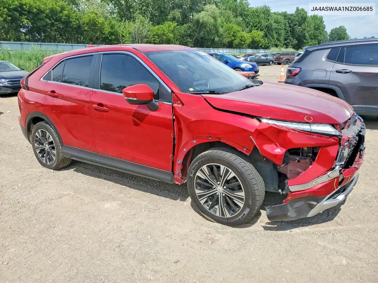 2022 Mitsubishi Eclipse Cross Se VIN: JA4ASWAA1NZ006685 Lot: 58629226