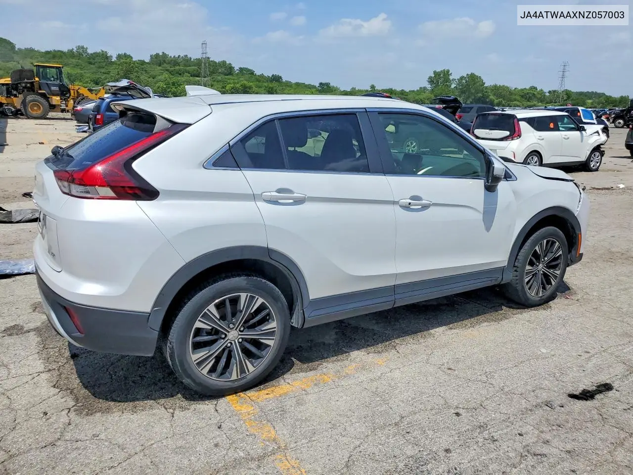 2022 Mitsubishi Eclipse Cross Se VIN: JA4ATWAAXNZ057003 Lot: 59249106