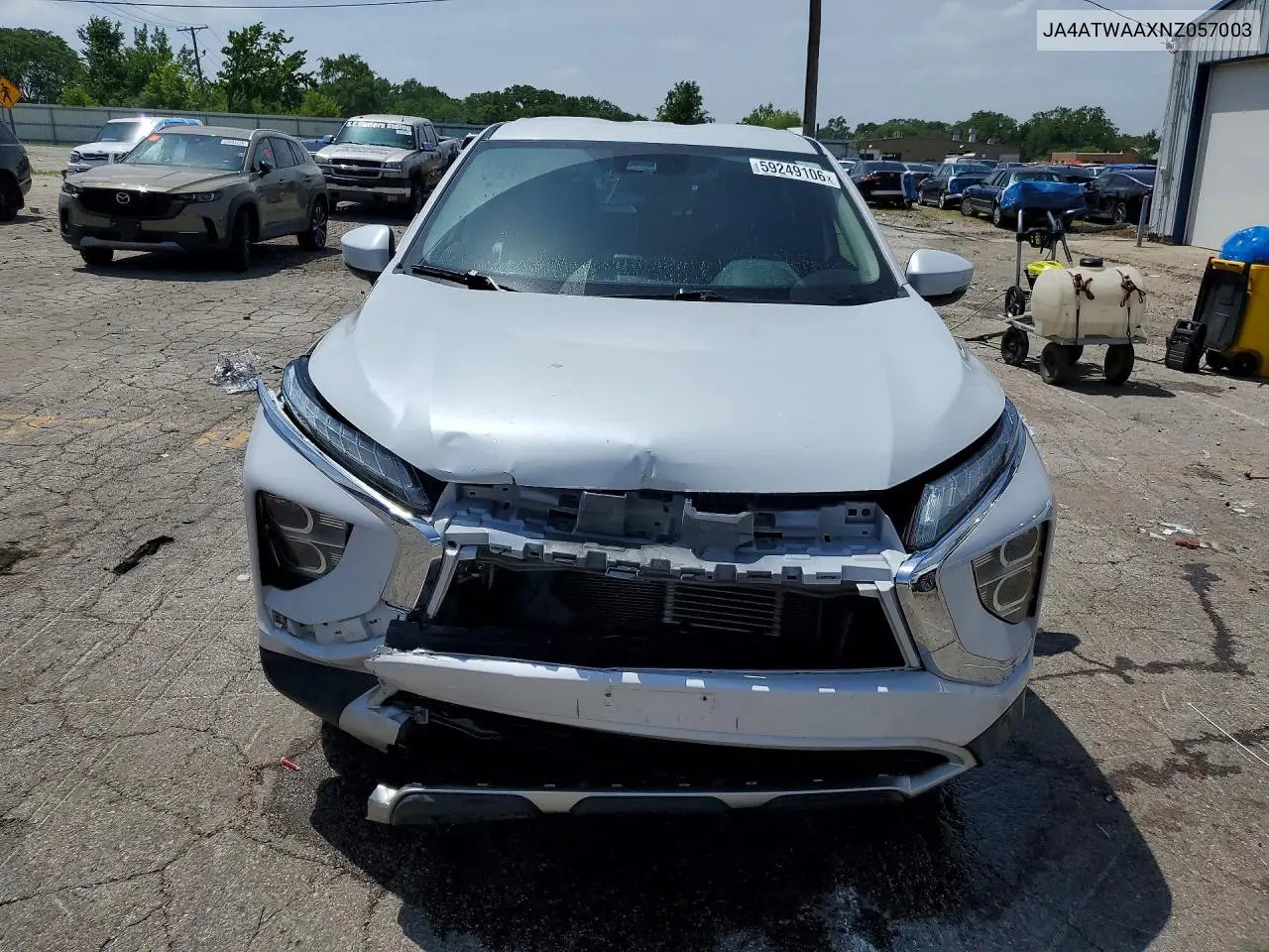 2022 Mitsubishi Eclipse Cross Se VIN: JA4ATWAAXNZ057003 Lot: 59249106