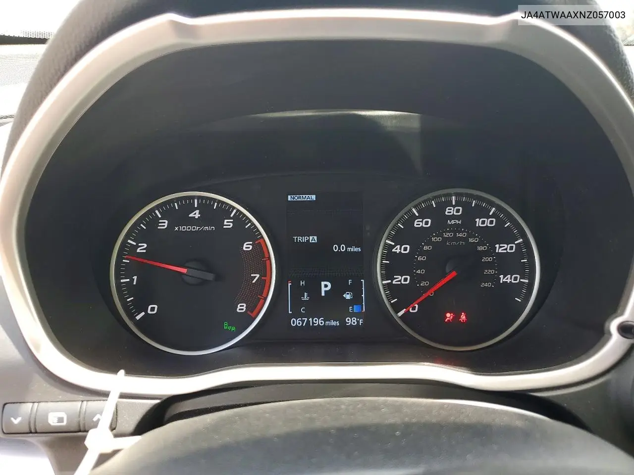 2022 Mitsubishi Eclipse Cross Se VIN: JA4ATWAAXNZ057003 Lot: 59249106