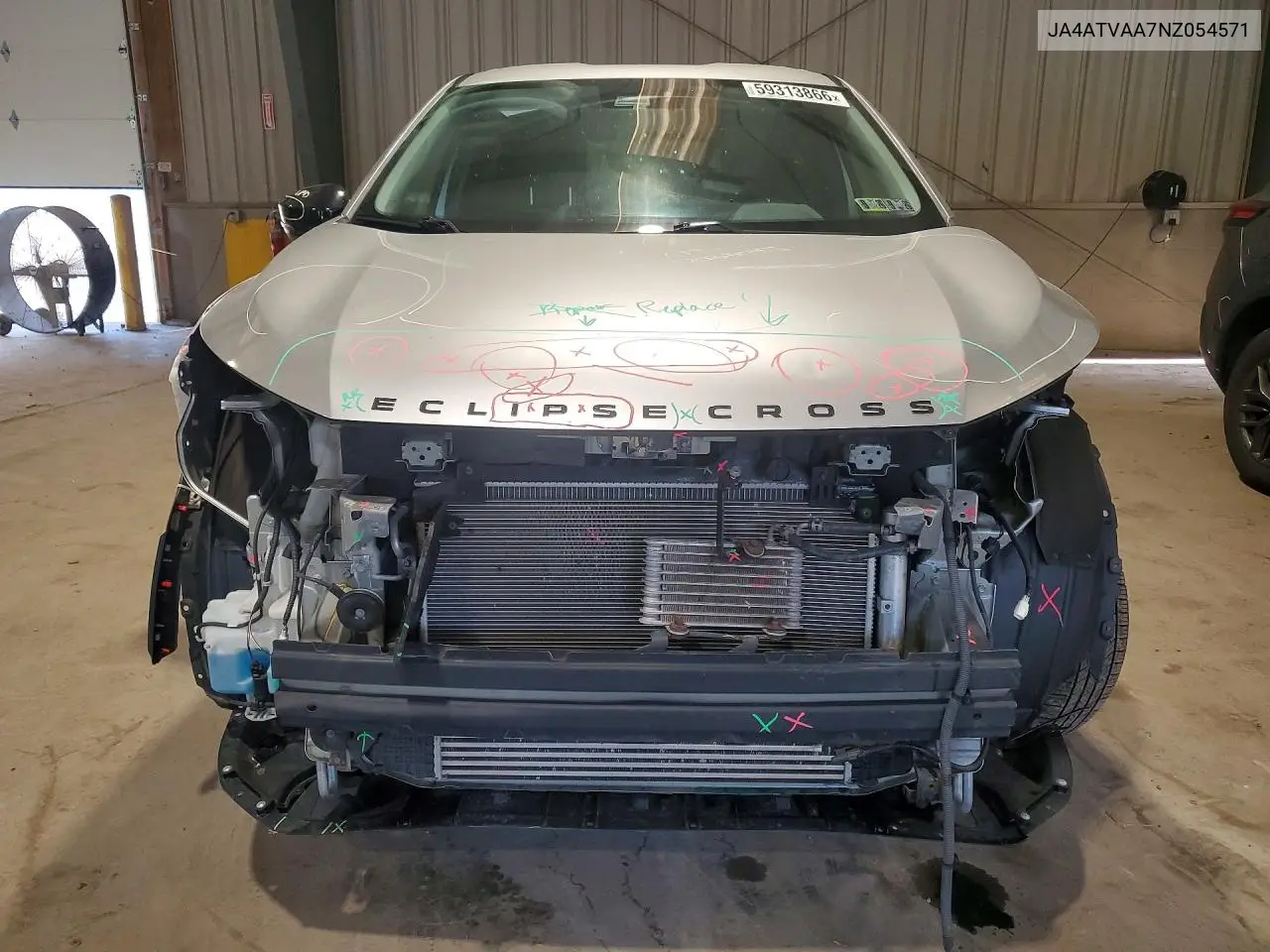 2022 Mitsubishi Eclipse Cross Le VIN: JA4ATVAA7NZ054571 Lot: 59313866