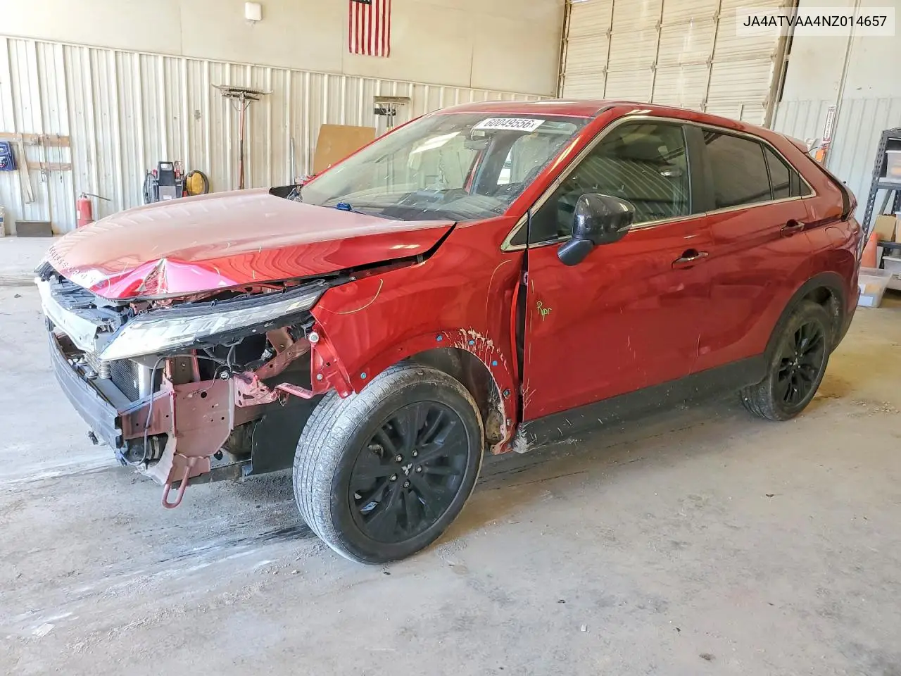 2022 Mitsubishi Eclipse Cross Le VIN: JA4ATVAA4NZ014657 Lot: 60049556