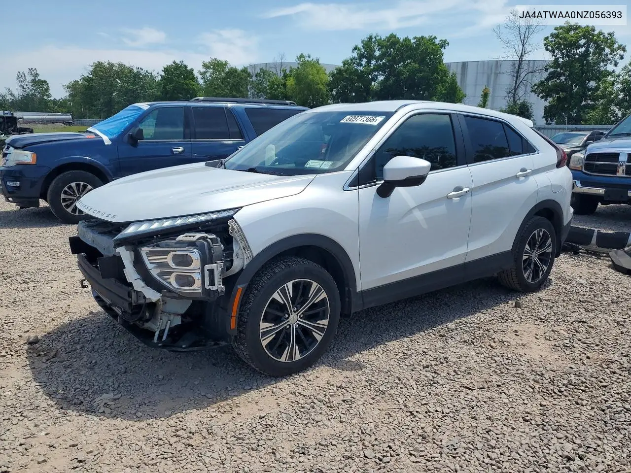 2022 Mitsubishi Eclipse Cross Se VIN: JA4ATWAA0NZ056393 Lot: 60977366