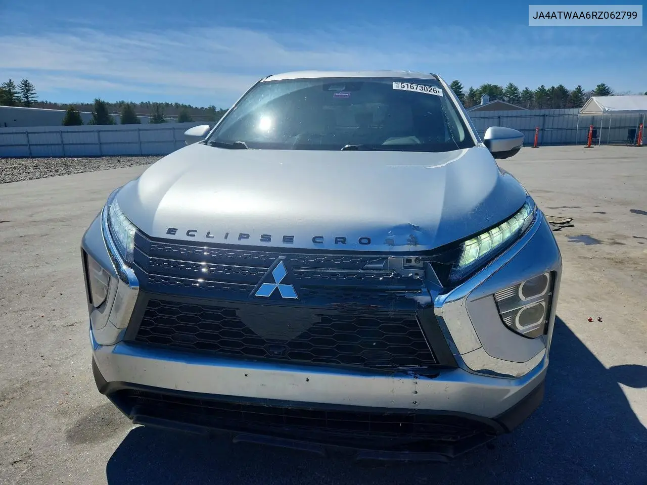 2024 Mitsubishi Eclipse Cross Se VIN: JA4ATWAA6RZ062799 Lot: 51673026