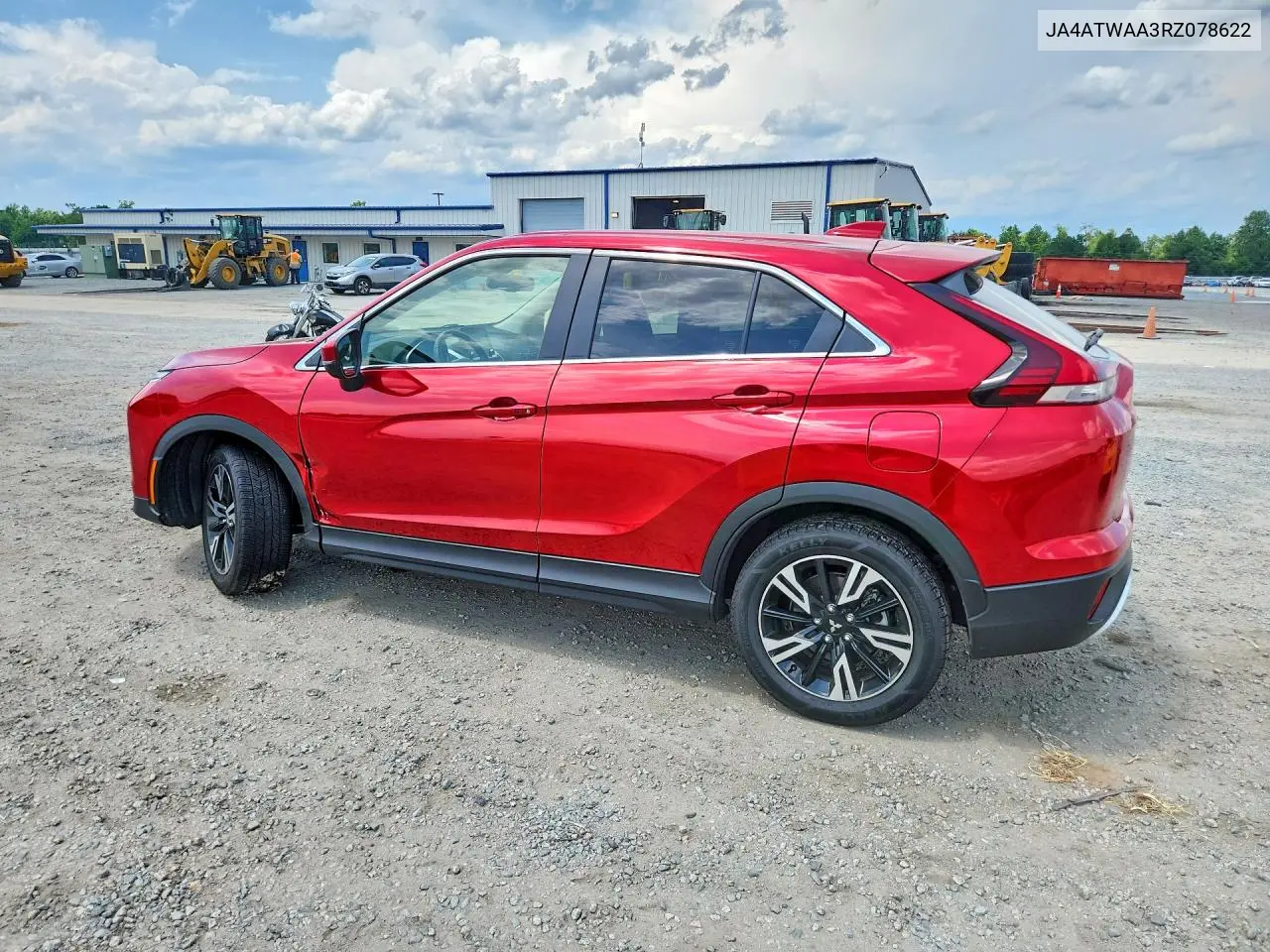 2024 Mitsubishi Eclipse Cross Se VIN: JA4ATWAA3RZ078622 Lot: 59083906