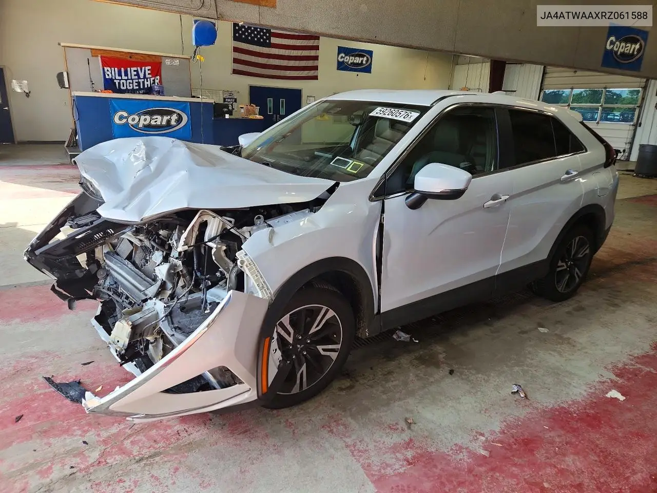 2024 Mitsubishi Eclipse Cross Se VIN: JA4ATWAAXRZ061588 Lot: 59260576