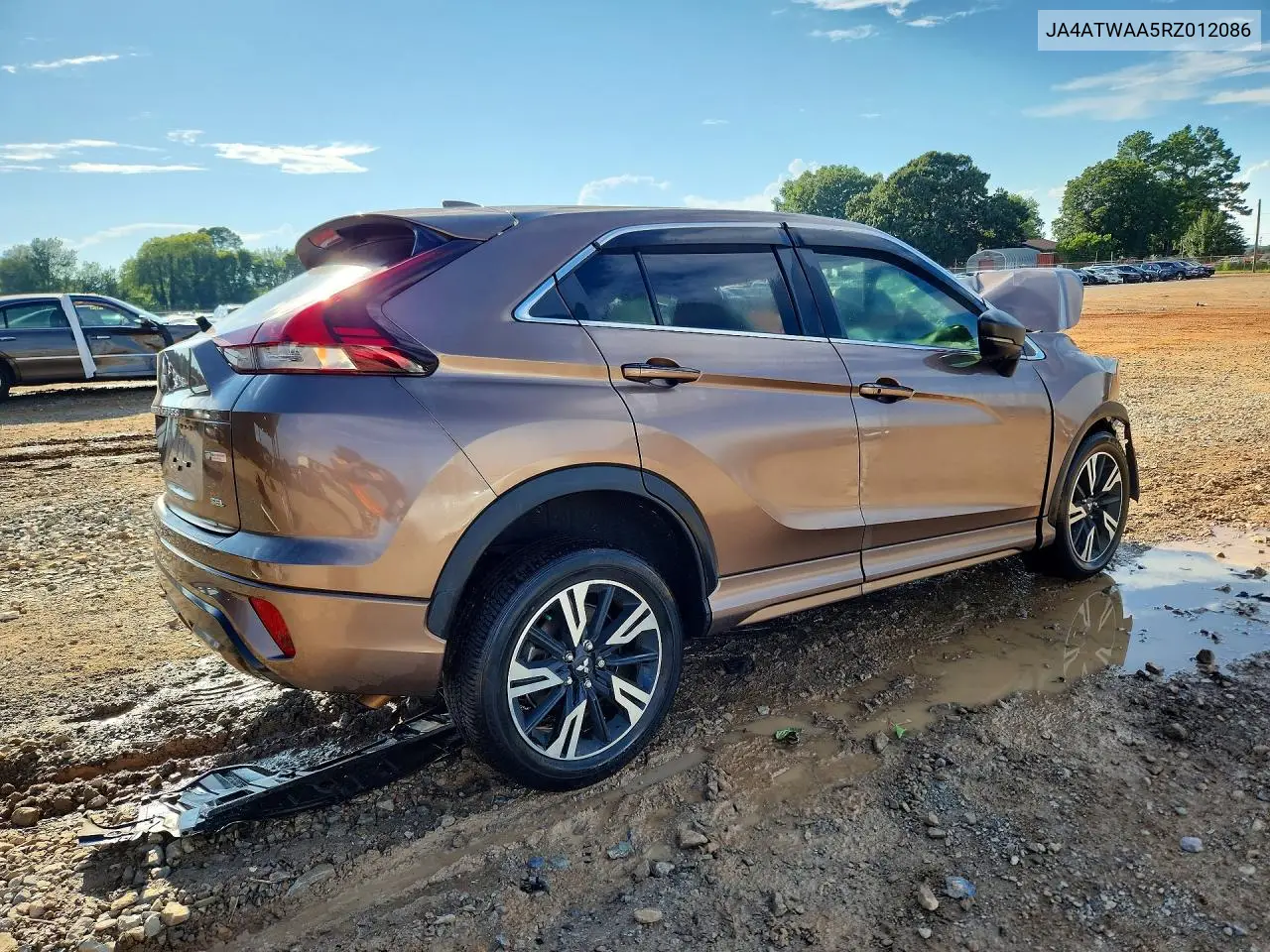 2024 Mitsubishi Eclipse Cross Se/Sel VIN: JA4ATWAA5RZ012086 Lot: 60061526