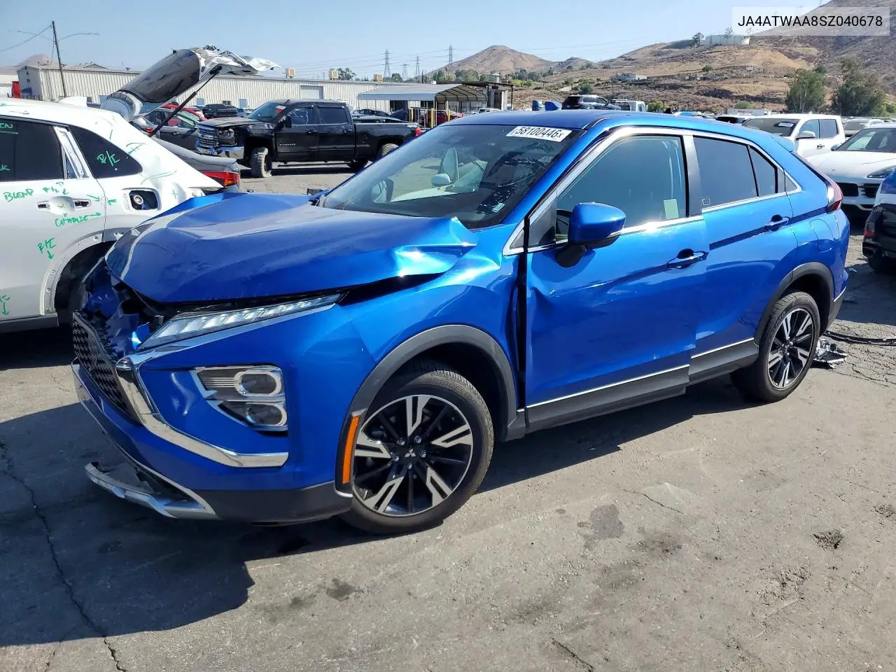 2025 Mitsubishi Eclipse Cross Se/Sel VIN: JA4ATWAA8SZ040678 Lot: 58100446
