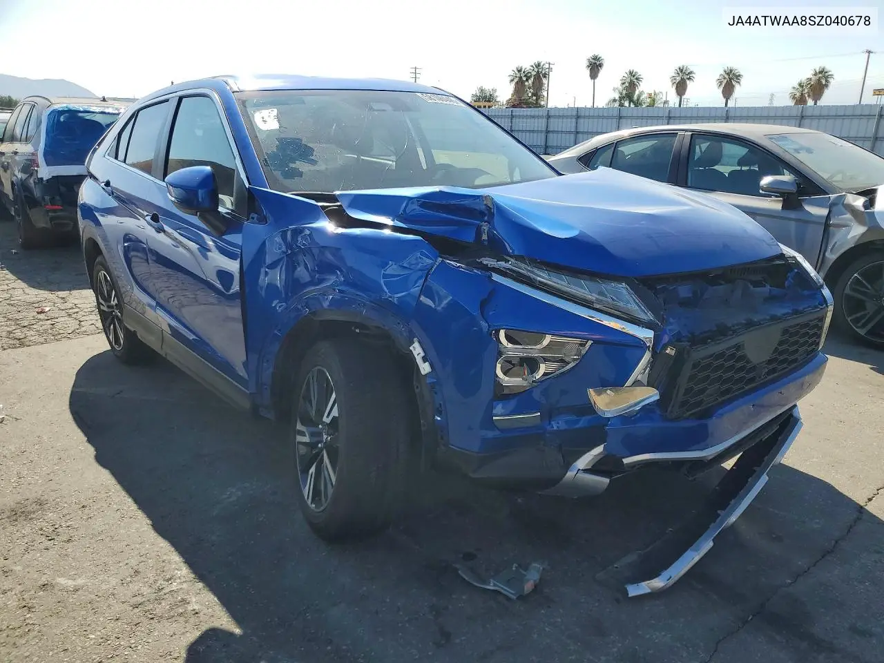 2025 Mitsubishi Eclipse Cross Se/Sel VIN: JA4ATWAA8SZ040678 Lot: 58100446